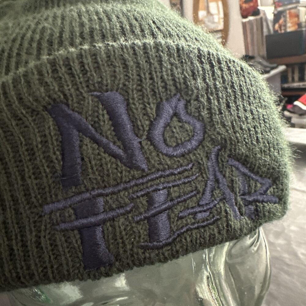Mens Vintage No Fear Y2K Flame Beanie Hat OS